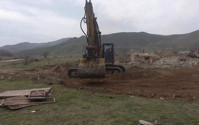 Ermənilər Cəbrayılda şadlıq evi tikmək istəyir - FOTO